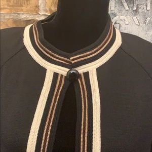 Black St. John 3/4 jacket. 20 inches from pit to pit. 25 inches from neck to hem